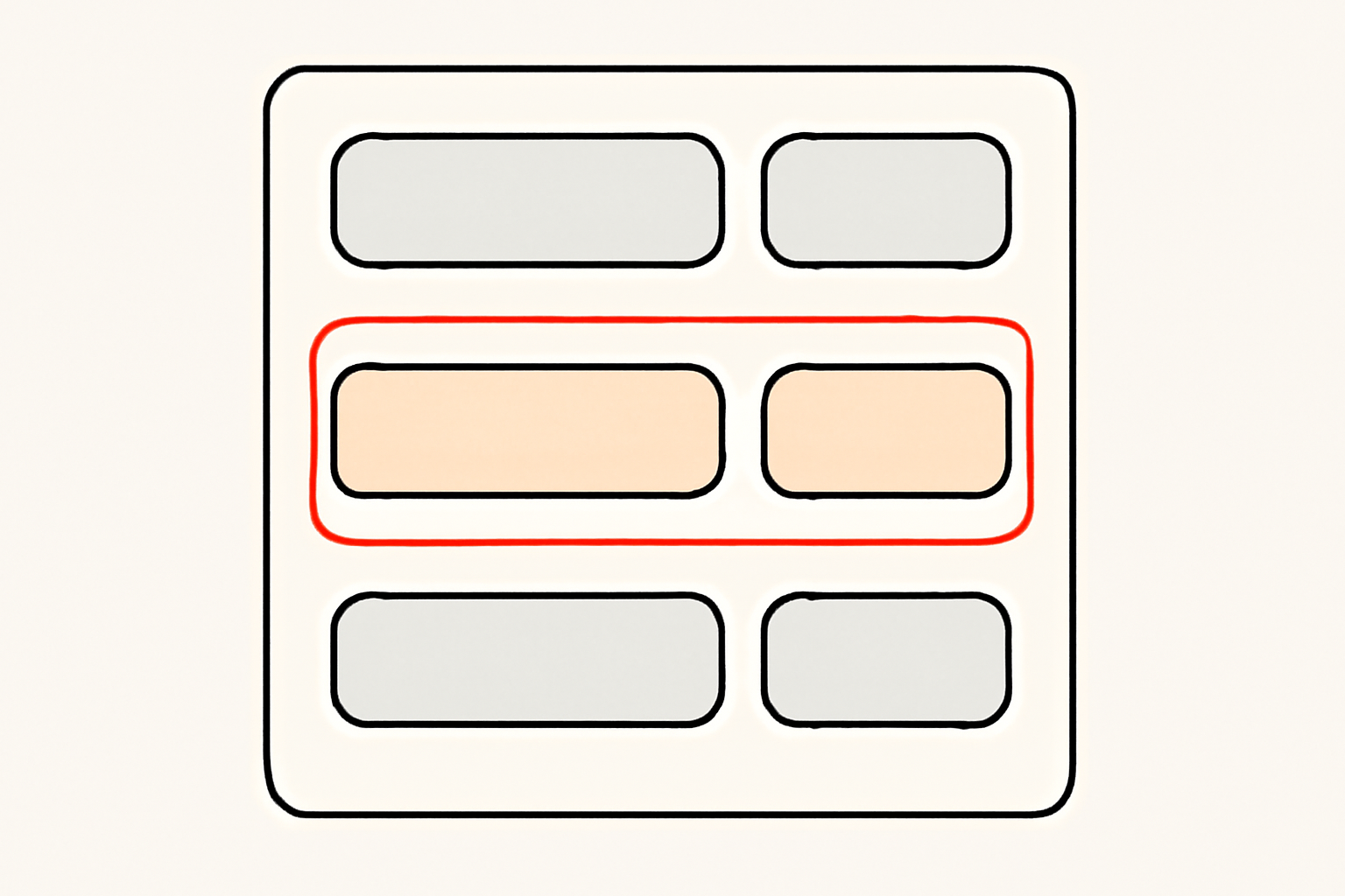 Illustration éditoriale : une grille de lignes de données, l'une entourée d'un fin contour orange qui l'isole des autres, pour évoquer l'isolation par ligne.